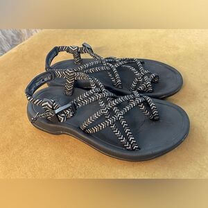 Viakix Siena Sport Sandals Black/Gray Size 9